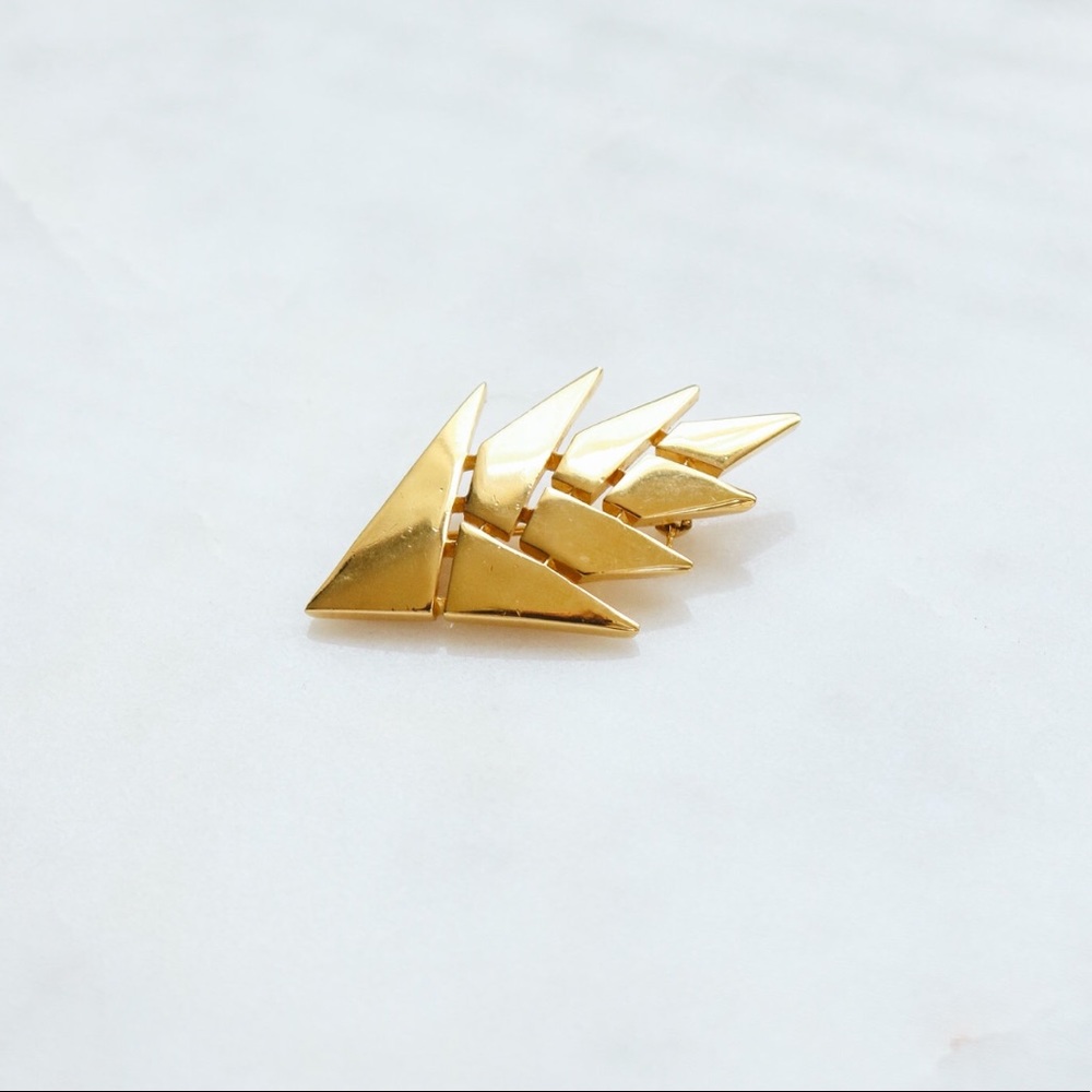 Vintage 1950s Trifari Geometric Brooch